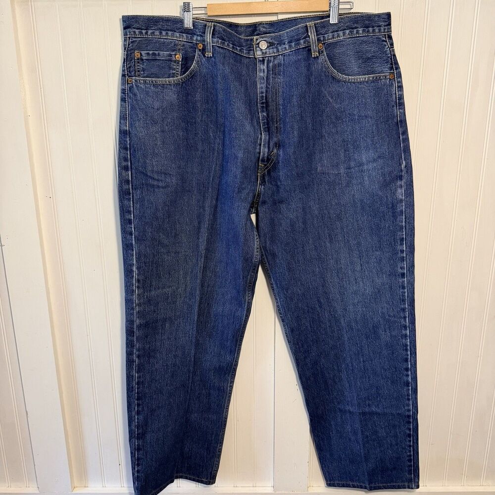Levi's 550 Relaxed Tapered Mens Jeans 44x32 Blue Denim Medium Wash
